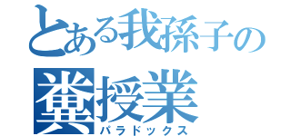 とある我孫子の糞授業（パラドックス）