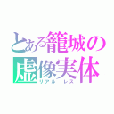 とある籠城の虚像実体（リアル　レス）