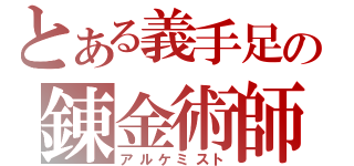 とある義手足の錬金術師（アルケミスト）