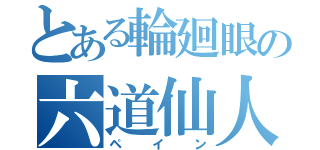 とある輪廻眼の六道仙人（ペイン）