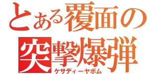 とある覆面の突撃爆弾（ケサディーヤボム）