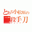 とある小松原の二段手刀（チョップ）