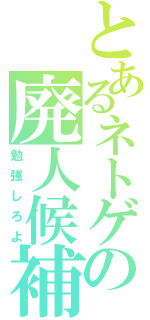 とあるネトゲの廃人候補（勉強しろよ）