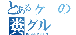 とあるヶの糞グル（只今もっさんフォロワー数 ２．０ｋ）