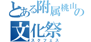 とある附属桃山の文化祭（スクフェス）