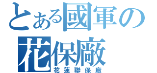 とある國軍の花保廠（花蓮聯保廠）