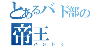 とあるバド部の帝王（バンドゥ）