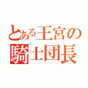 とある王宮の騎士団長（）