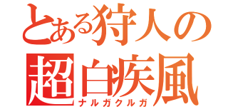 とある狩人の超白疾風（ナルガクルガ）