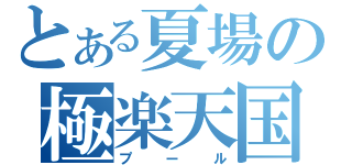 とある夏場の極楽天国（プール）