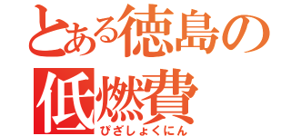 とある徳島の低燃費（ぴざしょくにん）