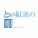 とある紅蓮の眼（インデックス）