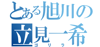 とある旭川の立見一希（ゴリラ）