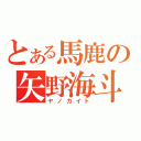 とある馬鹿の矢野海斗（ヤノカイト）