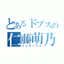 とあるドブスの仁藤萌乃（インデックス）