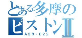 とある多摩のピストンⅡ（Ａ２８・Ｅ２２）