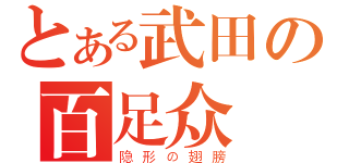 とある武田の百足众（隐形の翅膀）