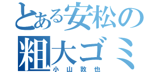 とある安松の粗大ゴミ（小山敦也）