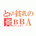 とある貧乳の糞ＢＢＡ（はやしみのり）