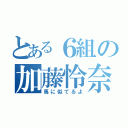 とある６組の加藤怜奈（馬に似てるよ）