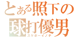 とある照下の球打優男（スケボーイノチ）