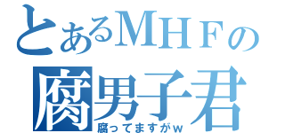 とあるＭＨＦの腐男子君（腐ってますがｗ）