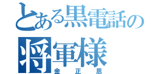 とある黒電話の将軍様（金正恩）