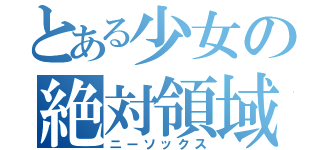 とある少女の絶対領域（ニーソックス）