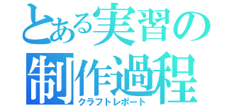 とある実習の制作過程（クラフトレポート）