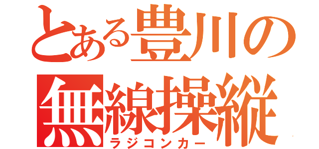 とある豊川の無線操縦車（ラジコンカー）