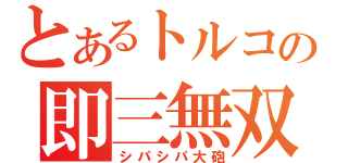 とあるトルコの即三無双（シパシパ大砲）