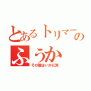 とあるトリマーのふうか（その腕はいかに笑）