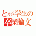 とある学生の卒業論文（）