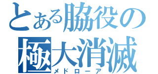 とある脇役の極大消滅（メドローア）