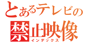 とあるテレビの禁止映像（インデックス）