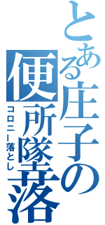 とある庄子の便所墜落（コロニー落とし）