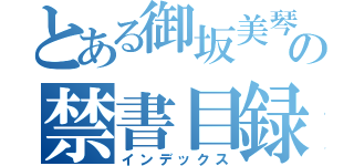 とある御坂美琴の禁書目録（インデックス）