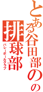 とある谷田部のの排球部（バレーボールグラブ）