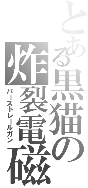 とある黒猫の炸裂電磁（バーストレールガン）