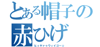 とある帽子の赤ひげ（ヒィヤァゥウィイゴー☆）