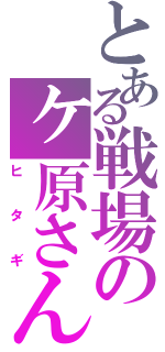 とある戦場のヶ原さんⅡ（ヒタギ）