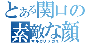 とある関口の素敵な顔（マルガリメガネ）