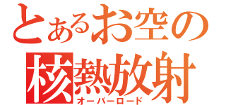 とあるお空の核熱放射（オーバーロード）