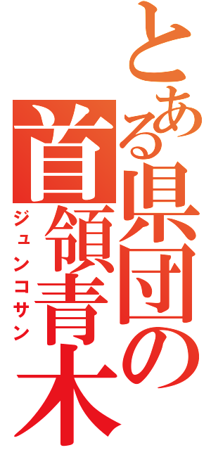 とある県団の首領青木（ジュンコサン）