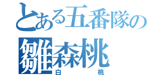 とある五番隊の雛森桃（白桃）