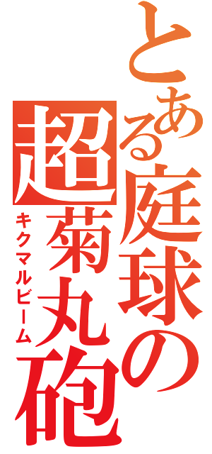 とある庭球の超菊丸砲（キクマルビーム）