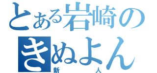 とある岩崎のきぬよん（新人）