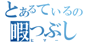 とあるてぃるの暇つぶし（ヒマー）