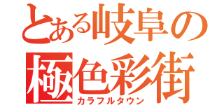 とある岐阜の極色彩街（カラフルタウン）