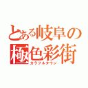 とある岐阜の極色彩街（カラフルタウン）